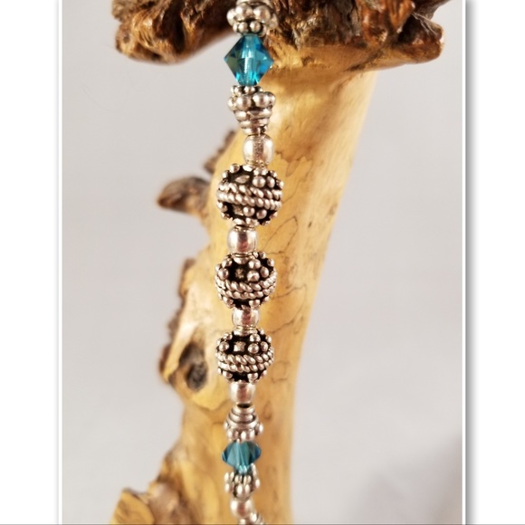 Sterling Silver and Swarovski Bracelet - Picture 5 of 7